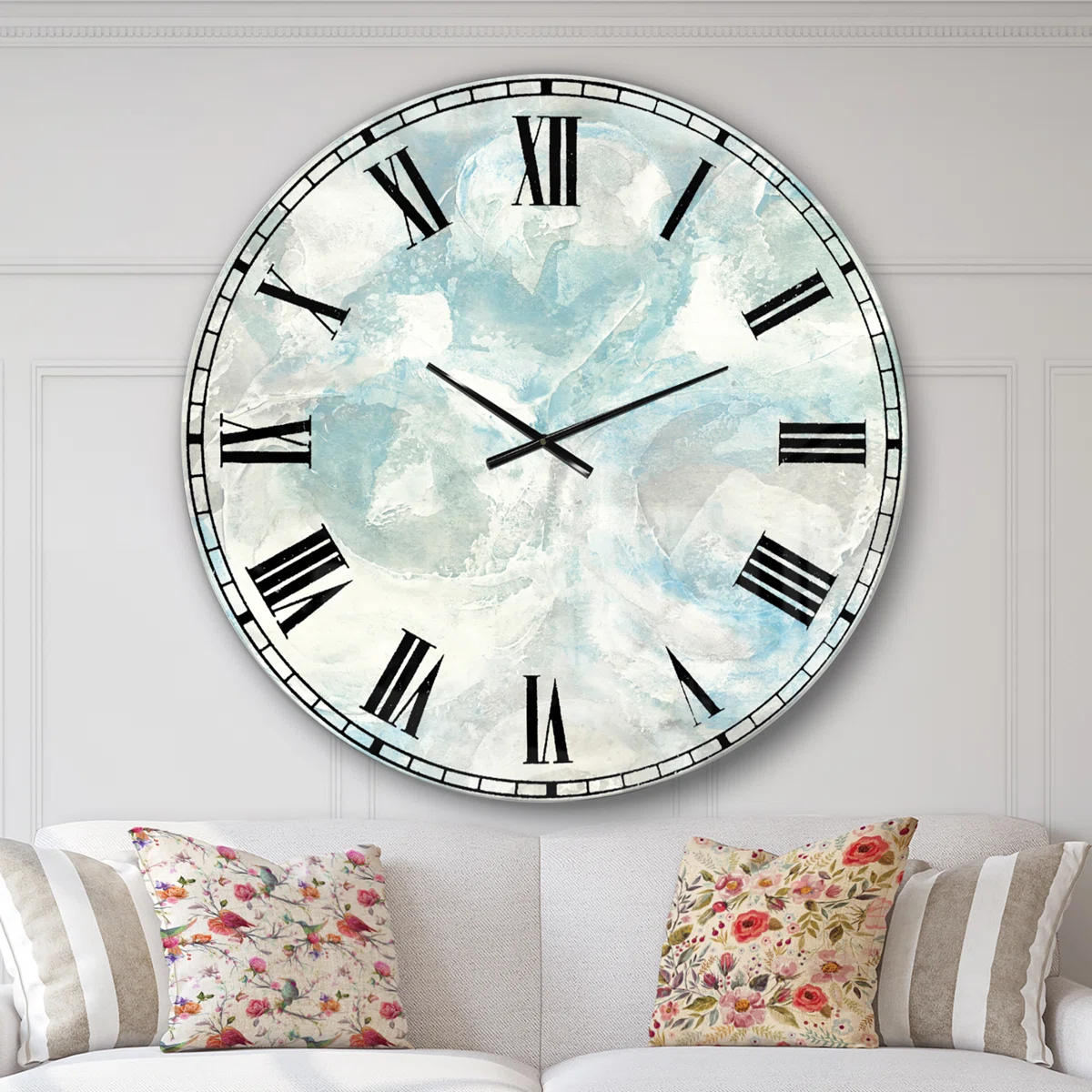 Pale Blue Shade III - Coastal wall clock - Image 2