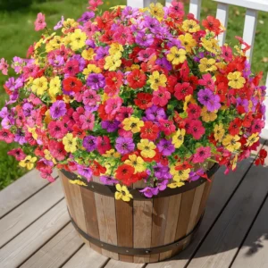 24 Bundles Artificial Flowers For Outdoors Decoration, Uv Resistant Silk Faux Daisy Flora